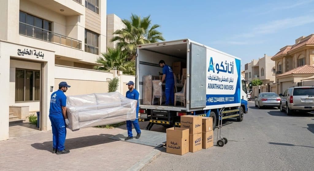 نقل عفش الكويت فك وتركيب وتغليف مع ضمان ضد الخدش والكسر