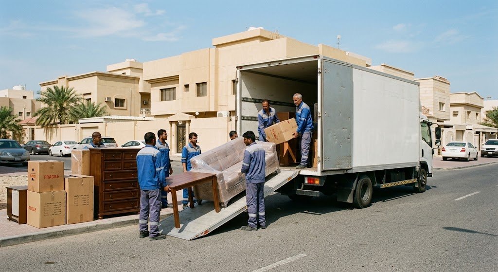 نقل وتخزين أثاث منزلي ومكتبي بالكويت بأمان تام داخل مستودعات مجهزة لحماية العفش