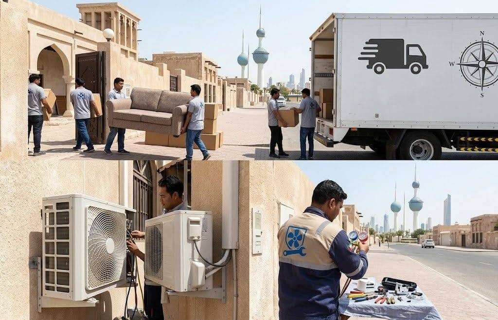 أثاث وصناديق مغلفة باحترافية وأمان وجاهزة للنقل ضمن خدمات نقل عفش السرة بالكويت لضمان الحفاظ على الممتلكات وتوفير تجربة مريحة.